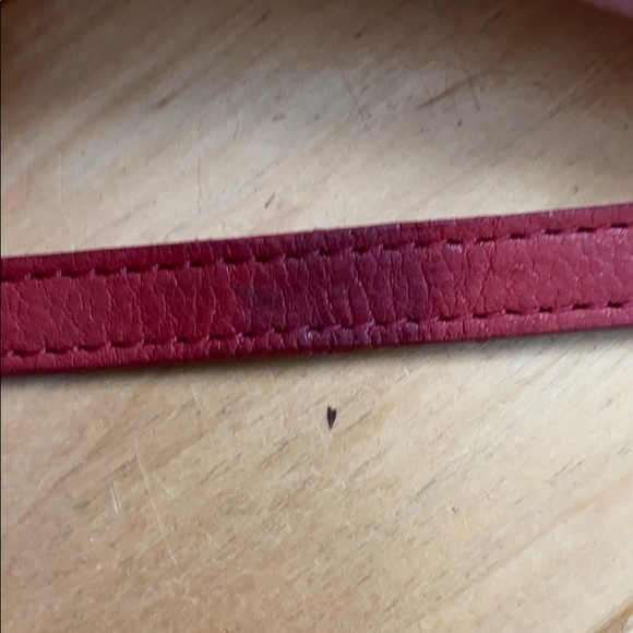 Small Red Leather Fossil Bag - Picture 15 of 16